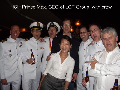 Liechtenstein Princely Navy team at 30 October 2008: Visit to Hong Kong by HSH Prince Hans-Adam II of Liechtenstein