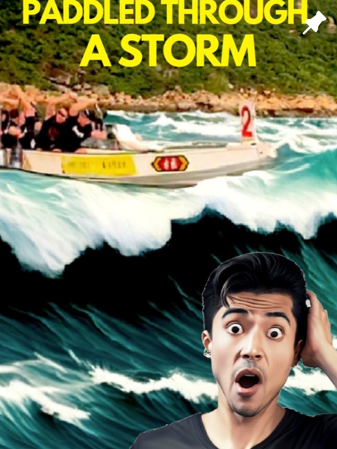 Paddled through a storm social media asset