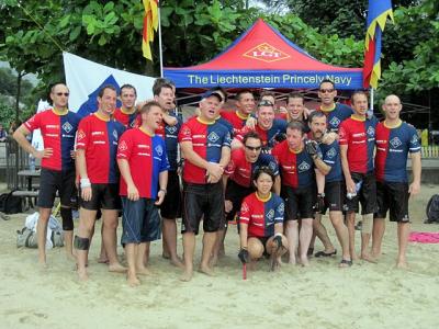 Liechtenstein Princely Navy team at 13 June 2010: Mui Wo Dragon Boat Race