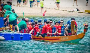 Liechtenstein Princely Navy team at 9 May 2010: HKIPC 11th Deep Water Bay Dragon Boat Races